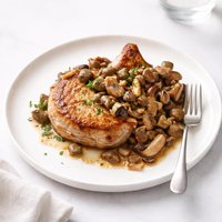 Pork Chops with Mushroom Ragu