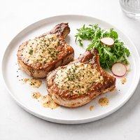 Pork Chops with Mustard or Horseradish