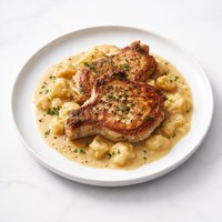 Pork Chops with Potato Gravy