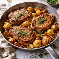 Pork Chops with Potatoes and Onions