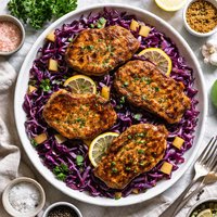 Pork Chops with Red Cabbage