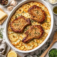 Pork Chops with Scalloped Potatoes