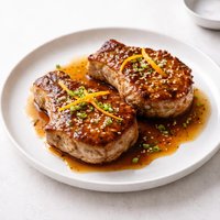 Pork Chops with Soy Orange Sauce
