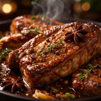 Pork Chops with Star Anise Slow Cooked