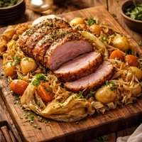 Pork Cottage Roll Cabbage