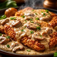 Pork Cream Schnitzel