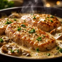 Pork Cutlets a La Creme