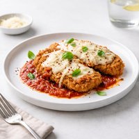 Pork Cutlets Parmesan with Tomato Sauce