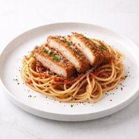 Pork Cutlets with Spaghetti