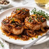 Pork Filet Mignon with Onions