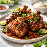 Pork Hocks with Chilli Caramel Sauce
