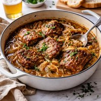 Pork in Beer and Onions