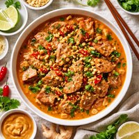 Pork in Hot Peanut Sauce