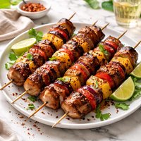 Pork Kebabs with Pineapple