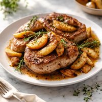 Pork Loin Chops with Cinnamon Apples