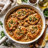 Pork Loin Chops with Mushroom Onion Gravy