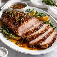 Pork Loin with Maple Mustard Glaze