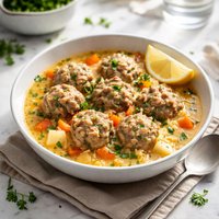 Pork Meatball Soup Ciorba De Perisoare
