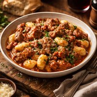 Pork Ragout with Gnocchi