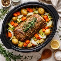 Pork Roast with Veggies Crock Pot