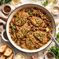 Pork Scaloppine with Wild Mushrooms