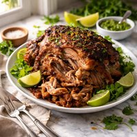 Pork Shoulder Pernil with Cilantro Citrus Adobo