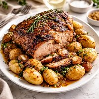 Pork Shoulder Roast with Potatoes