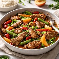 Pork Stir Fry with Apricot Sauce