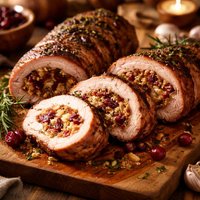 Pork Tenderloin with Cranberry Stuffing