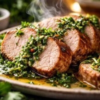 Pork Tenderloin with Herb Sauce