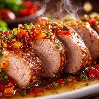 Pork Tenderloin with Hot Pepper Jelly Sauce