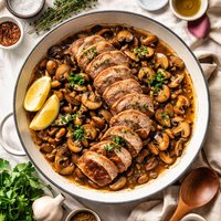 Pork Tenderloin with Mushrooms