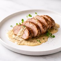 Pork Tenderloin with Mustard Sauce