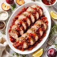 Pork Tenderloin with Plum Sauce