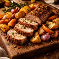 Pork Tenderloin with Roasted Vegetables
