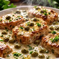 Pork with Capers and Sour Cream