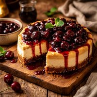Port Cherry Topping for Cheesecake