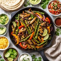 Portabella and Asparagus Fajitas