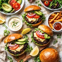 Portabella Burgers with Aioli