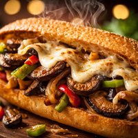 Portabella Mushroom Cheesesteak
