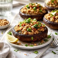 Portabella Mushrooms with Barley