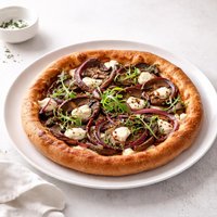 Portabella Red Onion and Chevre Pizza Whole Wheat Crust Abm