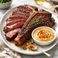 Porterhouse Steak with Sauce Rouille