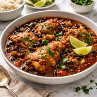 Portuguese Black Bean Chicken Stew