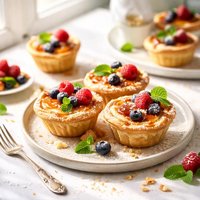 Portuguese Custard Cupcakes