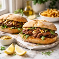 Portuguese Garlic Steak Sandwiches Prego No Pao