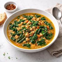 Portuguese Spinach Chickpea Soup Sopa De Grao