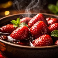 Portuguese Strawberries in Port Morangos Em Porto