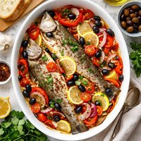 Portuguese Style Baked Fish