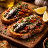 Portuguese Style Sardines on Toast